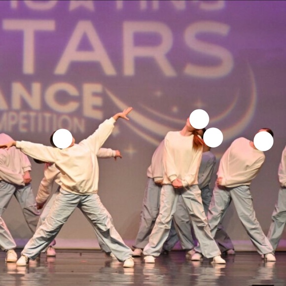 Blue & White Hip Hop Dance Costume - Picture 2 of 6